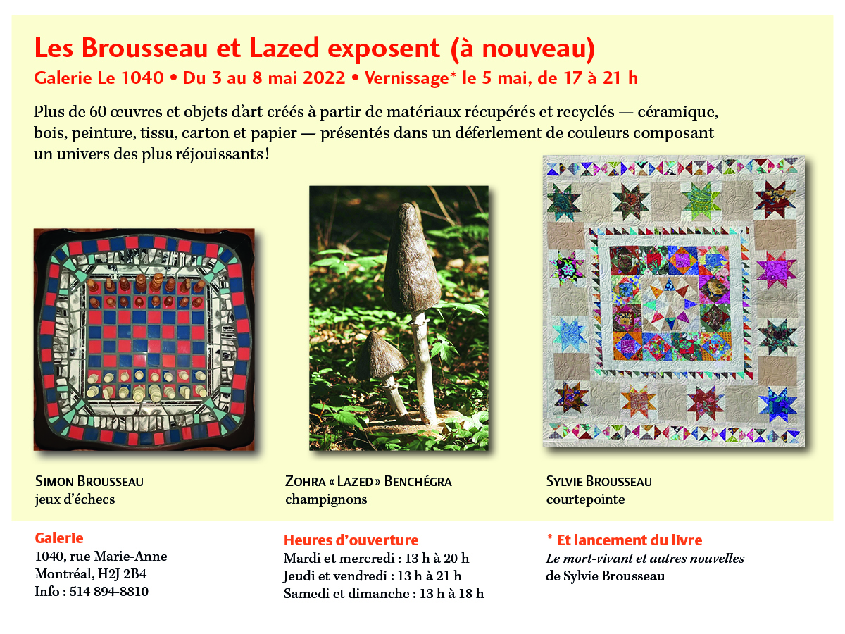 Galerie le 1040 Les Brousseau mai 2022